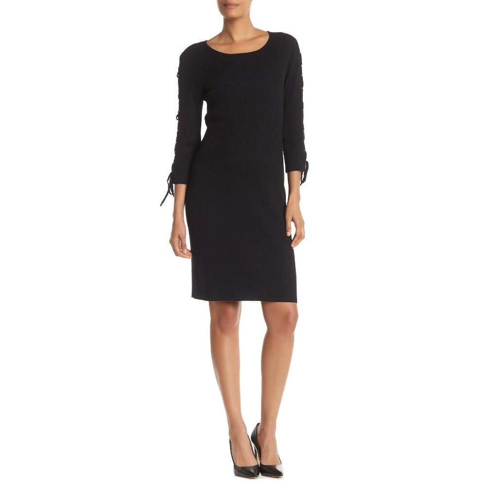 NWT Nordstrom Nina Leonard Rib Knit Sweater Dress